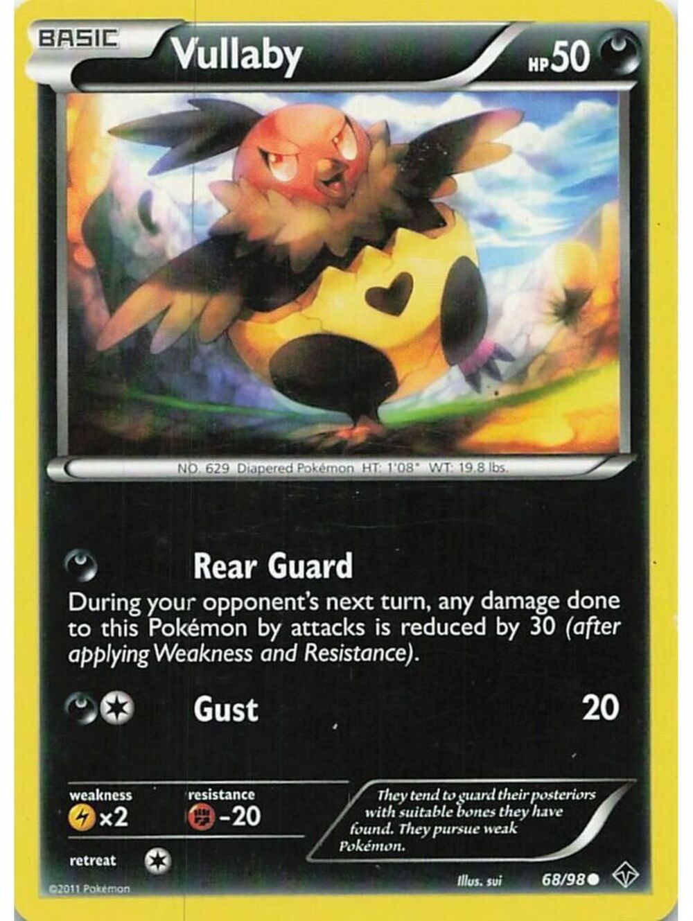 Pokemon TCG 2012 Vullaby LP BCR